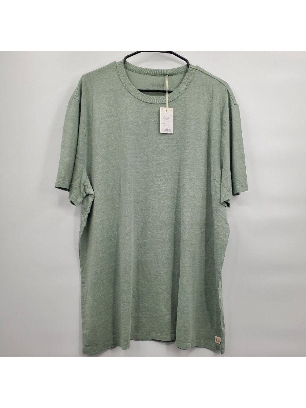 Marine Layer Relaxed Hemp Cotton Tee Shirt Top Men Size Large NWT Iceberg Green